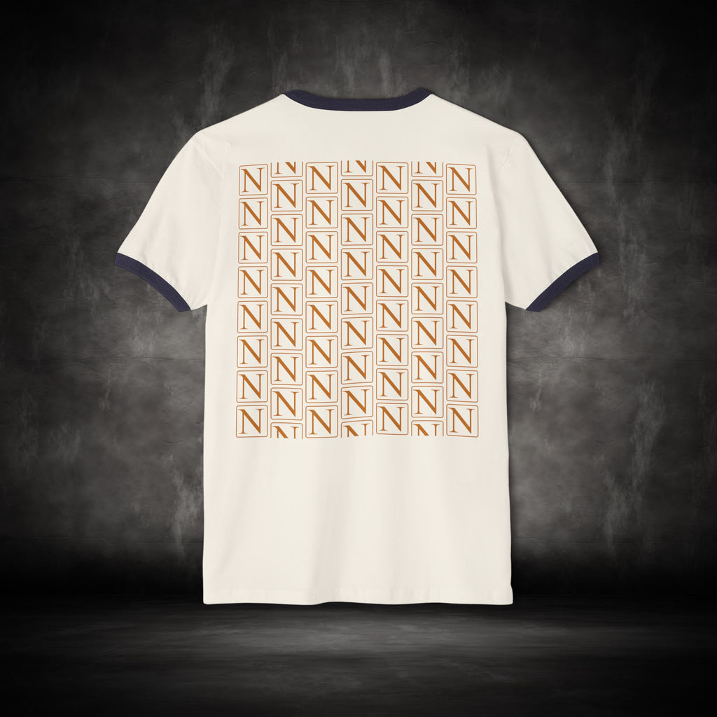 Nebula Line Retro Ringer Crewneck T-Shirt