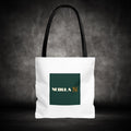 Nebula Line Tote Bag — Green Square Monogram Eco Tote